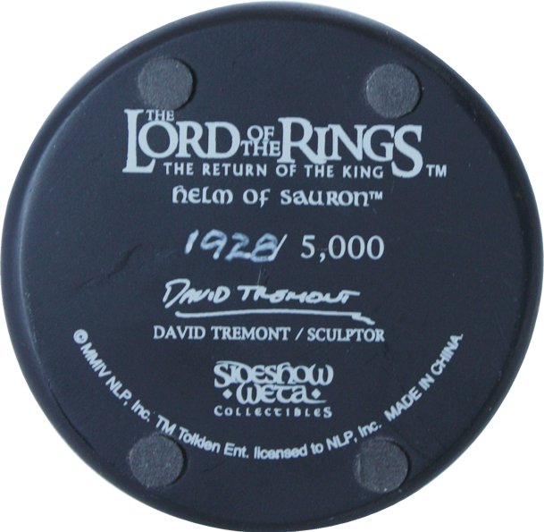 Lord Of The Rings Sauron Scaled Helm By Sideshow Weta - Howard Shore - Lord Of The Rings (the Fellowship Of (609x595), Png Download