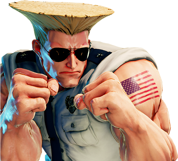 Guile - Guile Street Fighter (659x543), Png Download