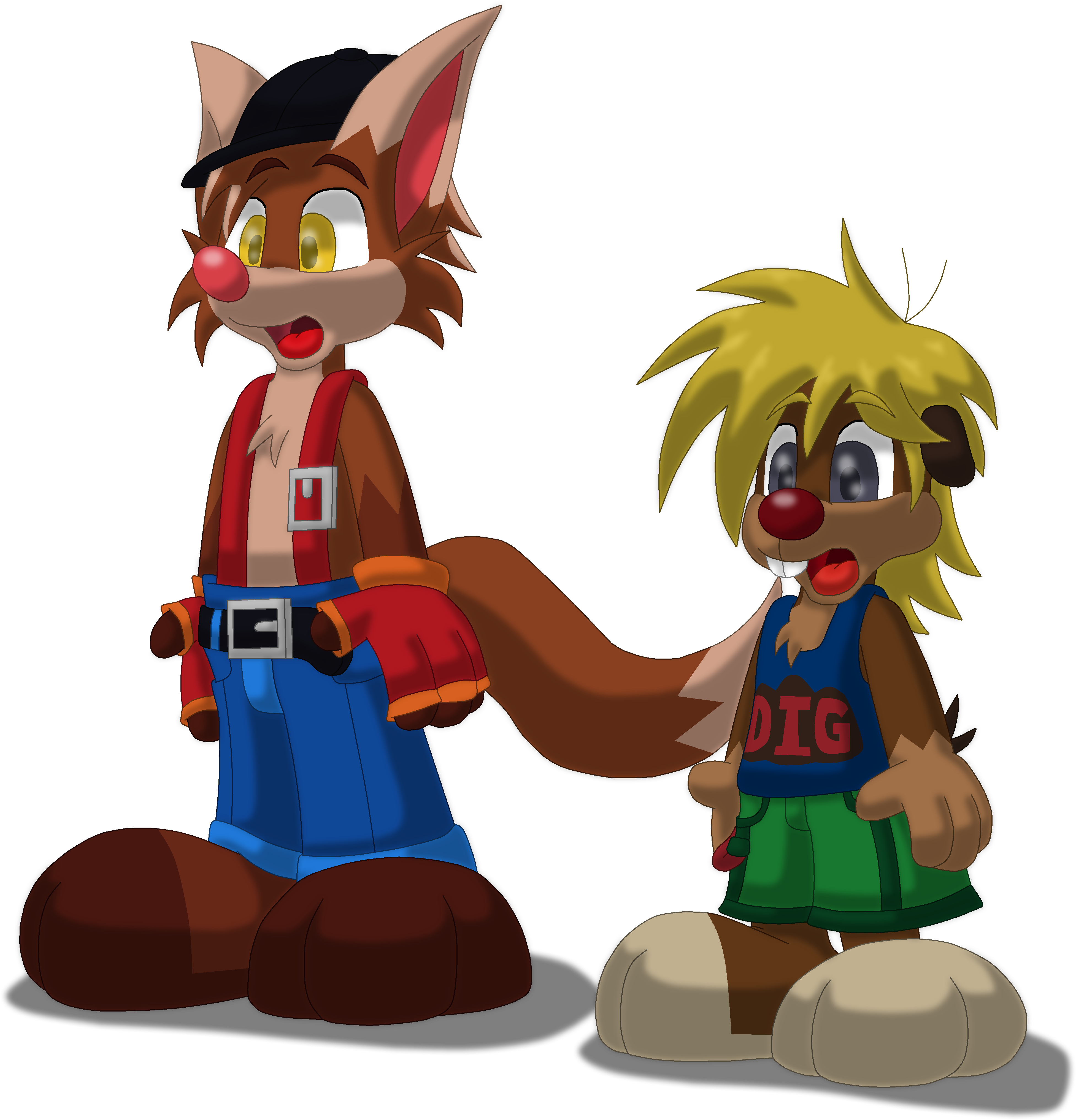 Roger And Guile (4000x4280), Png Download