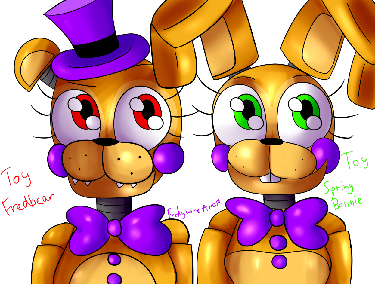 Golden Toy Fredbear - Artist (1280x944), Png Download