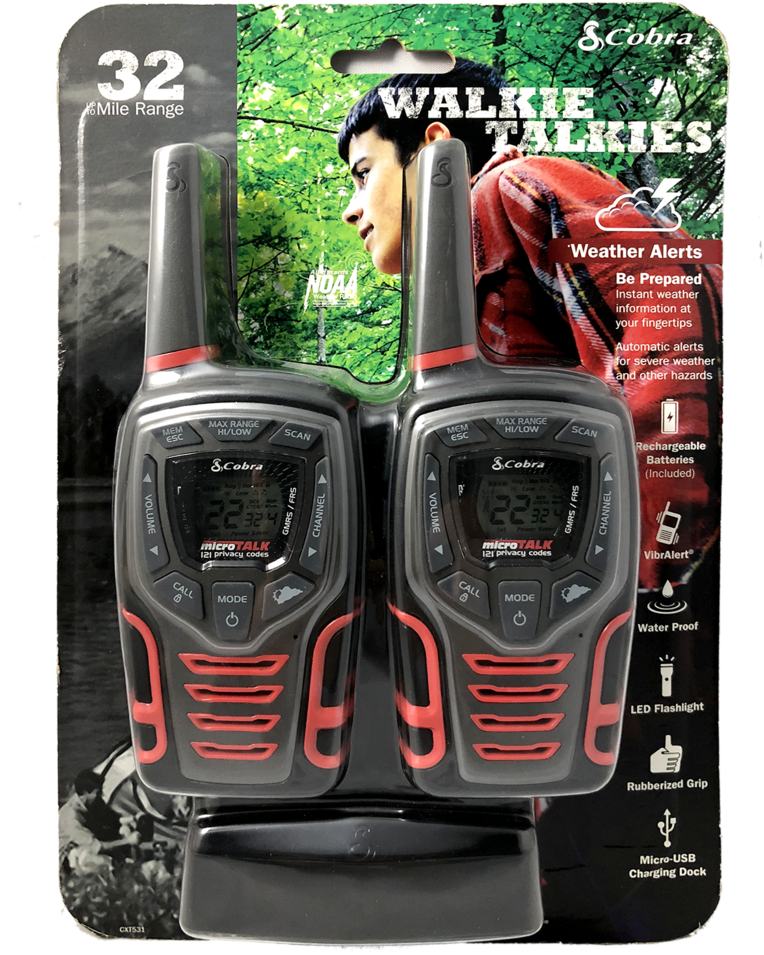 Cobra Cxt531 32-mile Two Way Radio/walkie Talkie - Cobra Cxt531 (768x1024), Png Download