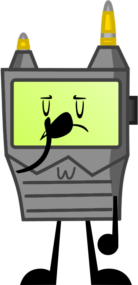 Walkie Talkie's Pose - Walkie Talkie Object Show (611x1200), Png Download