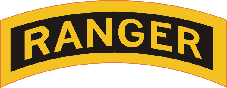 Ranger Tab - Army Ranger Tab (753x293), Png Download