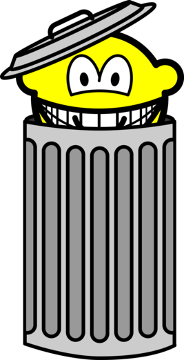 Trash Can Buddy Icon Smileys, Icons, Canning, Emoticon, - Smile (267x521), Png Download