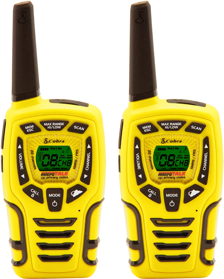 Cobra Cx445 28-mile Two Way Radio/walkie Talkie - Cobra Cx445 Gmrs/frs Two-way Radios (1024x1024), Png Download