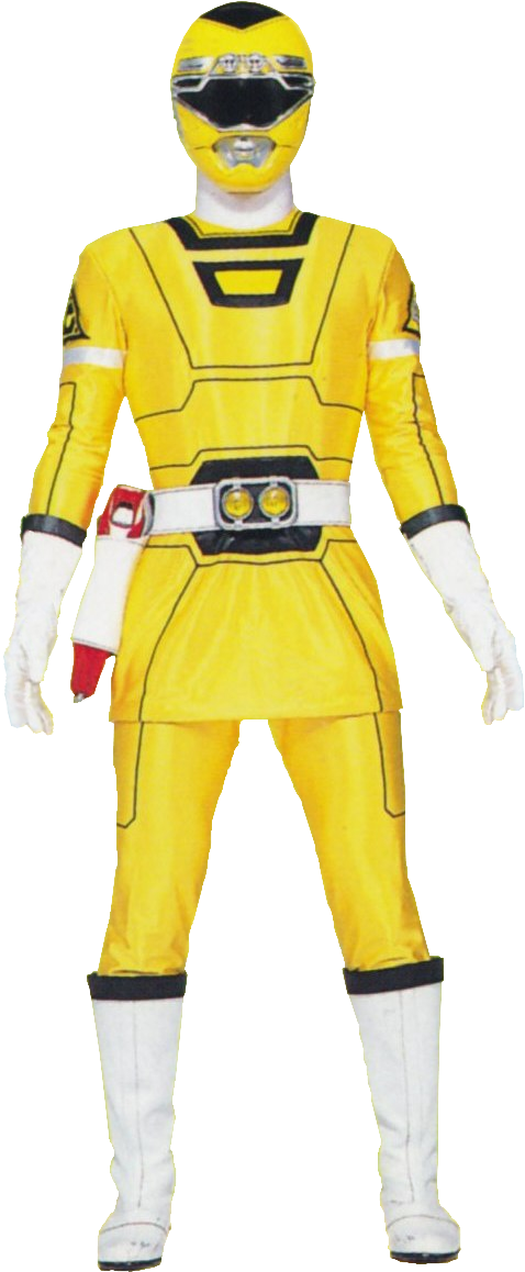 Turbo Yellow - Power Rangers Turbo Yellow Ranger (524x1172), Png Download
