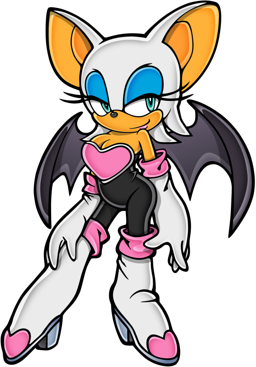 Sa2 Rouge - Rouge The Bat And Rarity (864x1240), Png Download