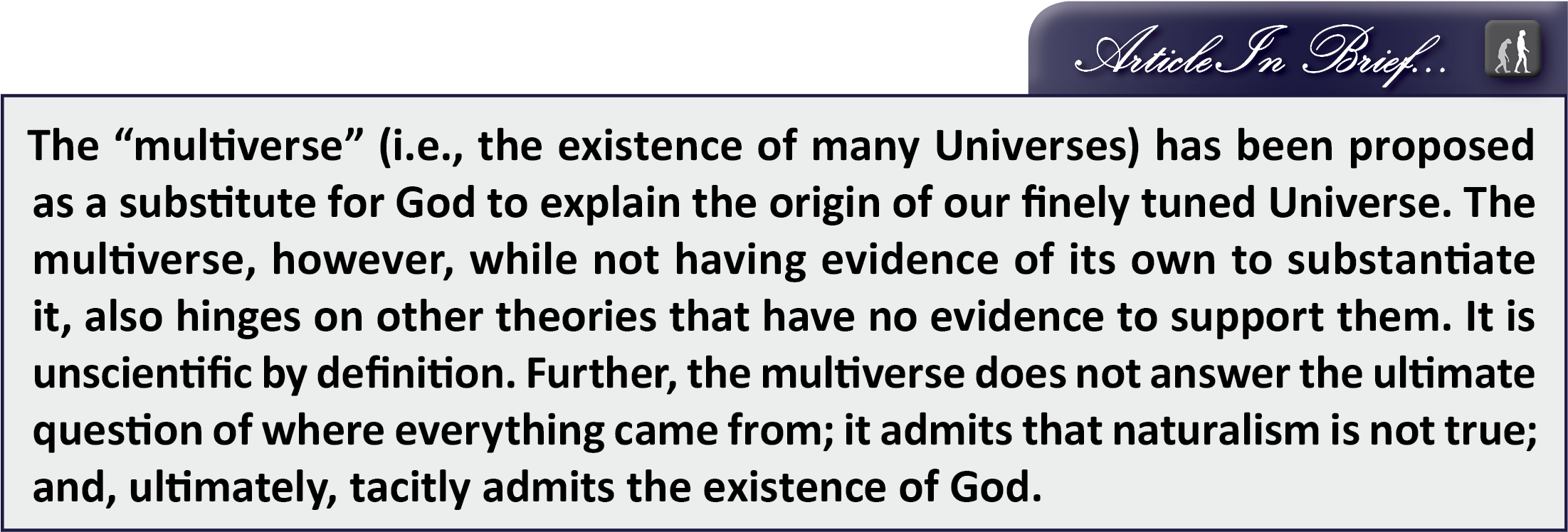 7 Reasons The Multiverse Is Not A Valid Alternative - Eugenio Paccelly (2216x765), Png Download