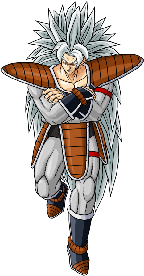 Raditz Super Saiyan God Download - Dragon Ball Z Silver (500x928), Png Download