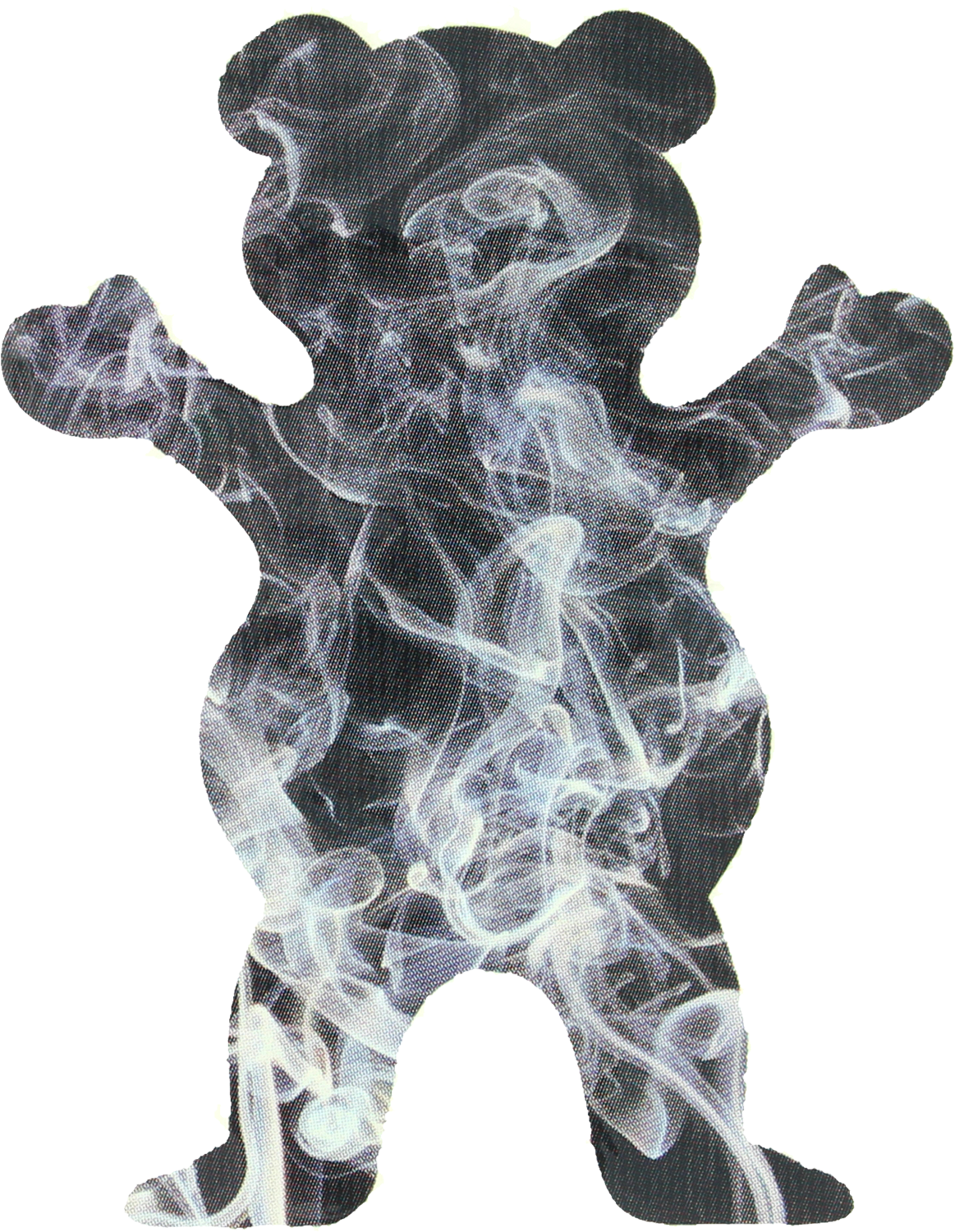 Grizzly Smoke Fill Bear Decal - Grizzly Bear Skate Logo (1500x1500), Png Download