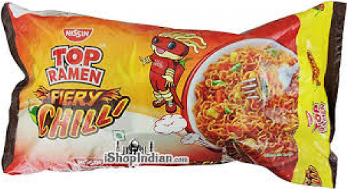 Top Ramen Fiery Chilli Instant Noodles 280 G (500x500), Png Download