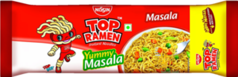 Top Ramen Instant Noodles Yummy Masala, 280g (910x1155), Png Download