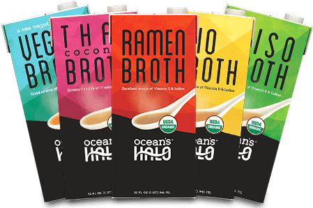 Broths - Ocean's Halo Texas Bbq Seaweed Snacks (450x325), Png Download
