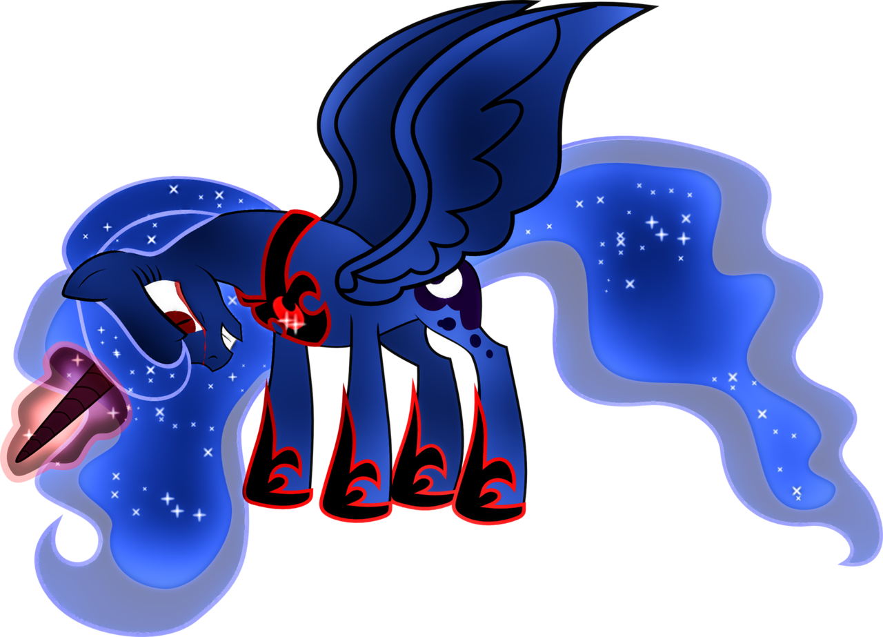 Dsana, Blood, Crying, Evil Luna, Princess Luna, Safe, - Blood Moon Luna Mlp (1280x923), Png Download