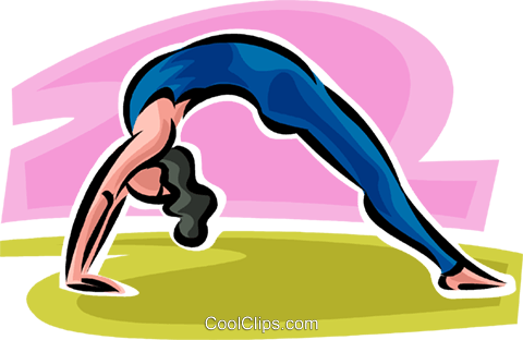 Woman Stretching Royalty Free Vector Clip Art Illustration - Illustration (480x312), Png Download