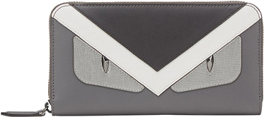 Bug Eyes Continental Wallet - Fendi Wallet, Asphalt ,graphite One Size (500x500), Png Download