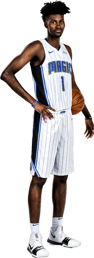 Jonathan Isaac Association Jersey - Orlando (316x957), Png Download