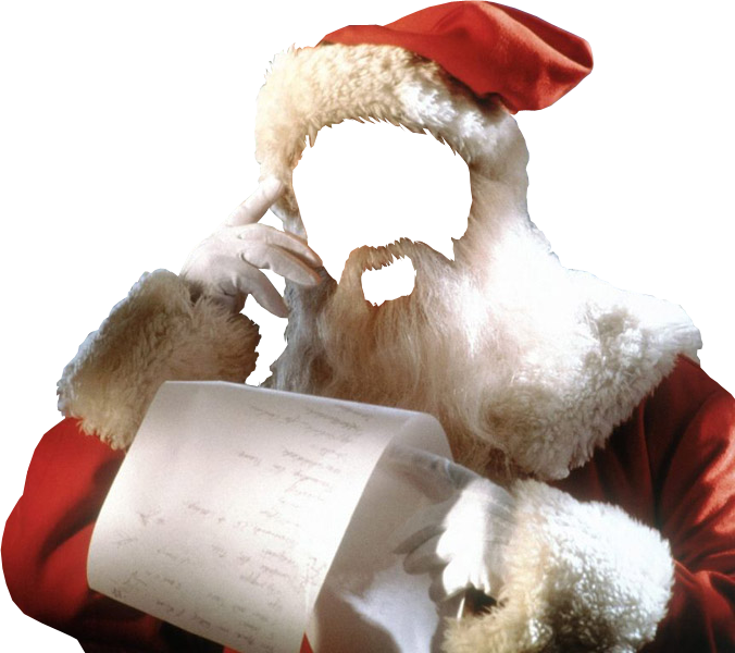 Share This Image - Santa Claus With List (676x600), Png Download