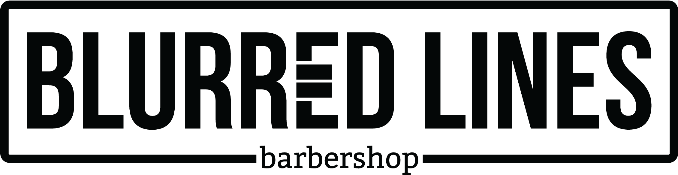 Blurred Lines Barbershop - Vector Graphics (3000x1200), Png Download