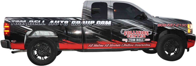 Chevy Truck Wrap Using 3m For Tom Bell Collision Cente - Chevrolet (800x531), Png Download