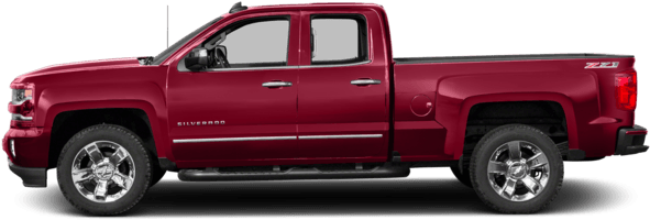 Ltz - 2018 Chevrolet Silverado Side (640x290), Png Download