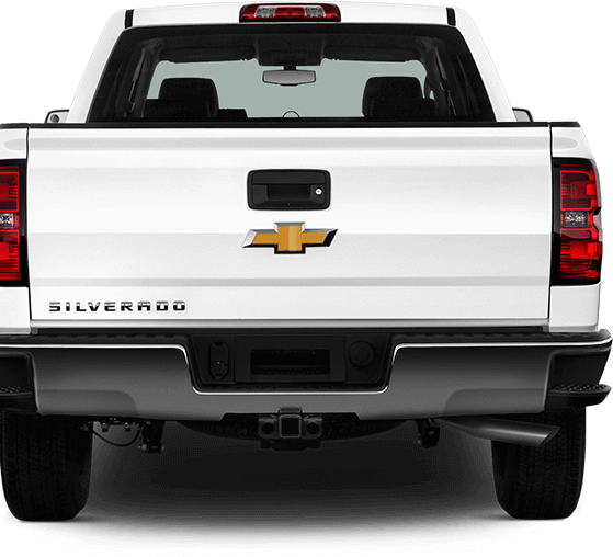 Main Trucks & Vans - 2017 Silverado Black Bowtie (559x508), Png Download