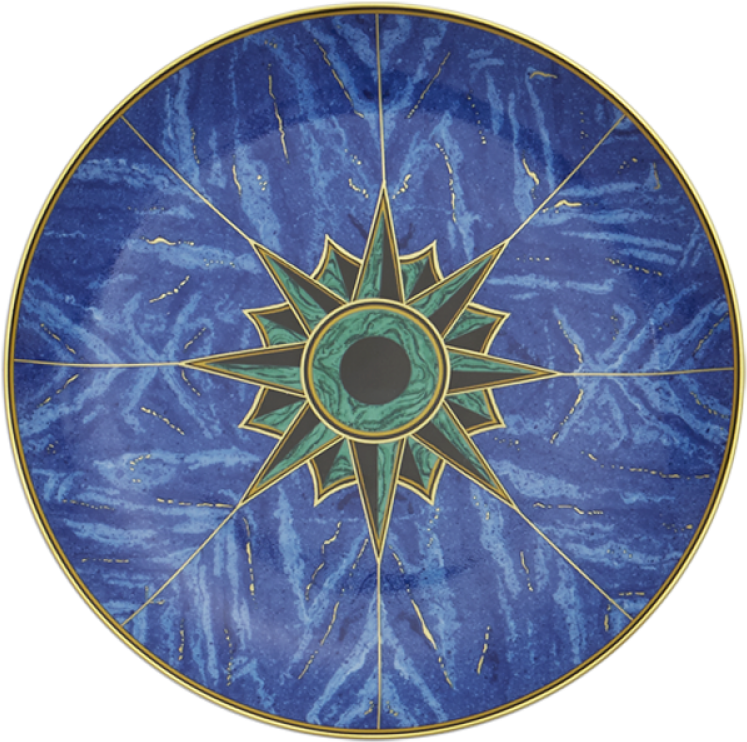 Mottahedeh Lapis Dessert Plate (1507x1000), Png Download