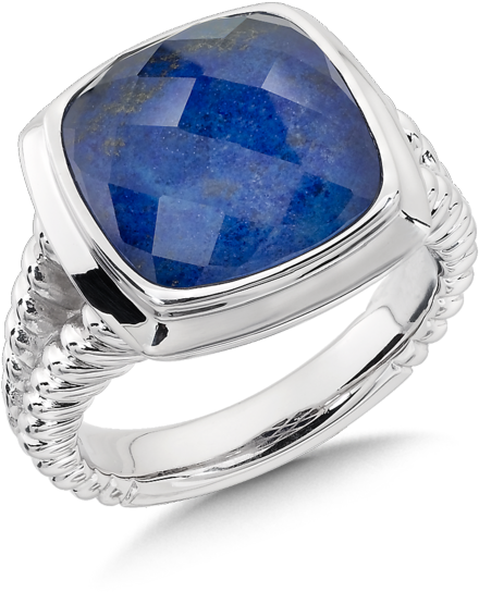 Lapis Ring In Sterling Silver - Colore Lapis (600x600), Png Download