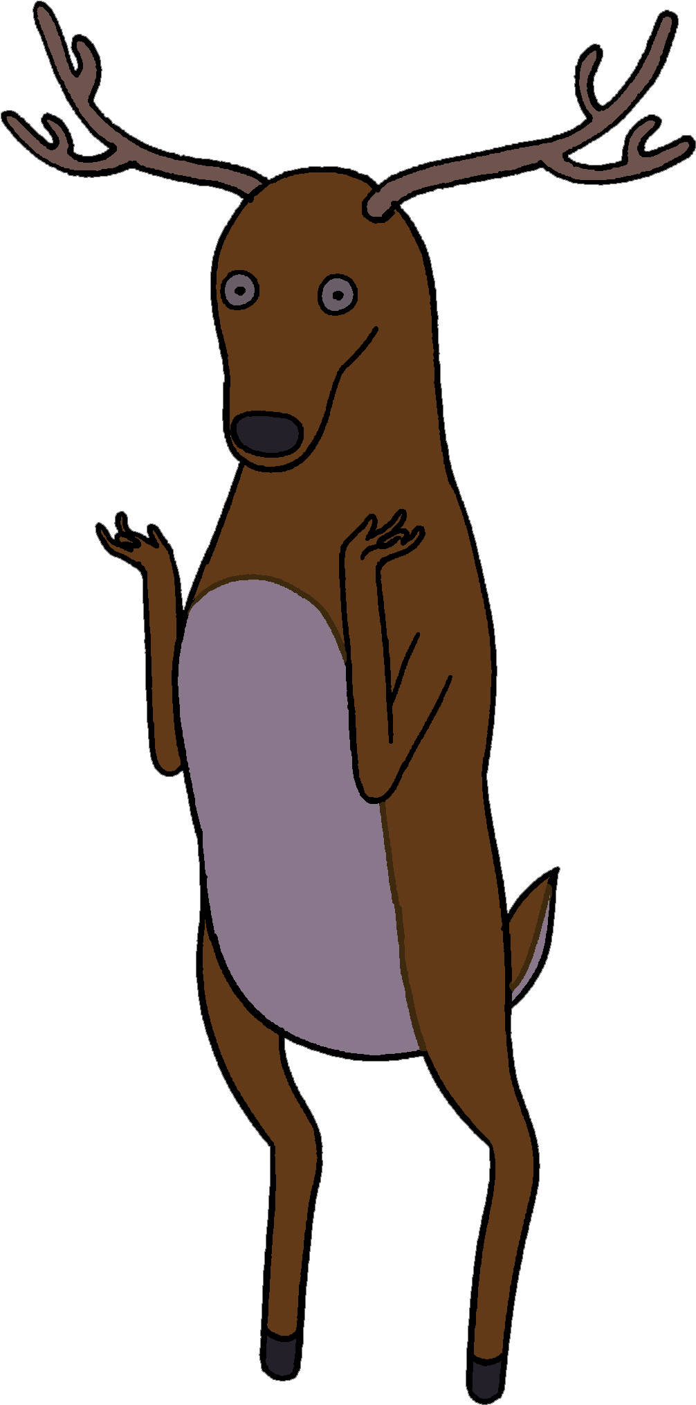 Stag - Deer From Adventure Time (1071x2065), Png Download
