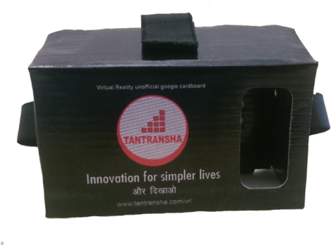 Google Cardboard- Tantransha Vr Cardboard Device - Box (499x365), Png Download