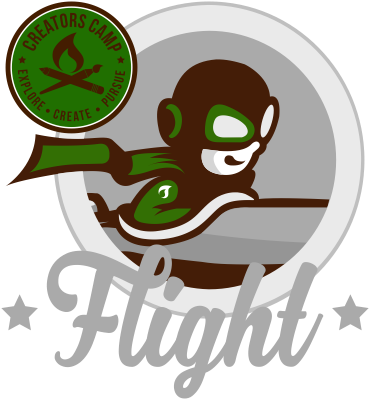 Creators Camp Launching "flight" On Google Cardboard - Cartoon (450x450), Png Download
