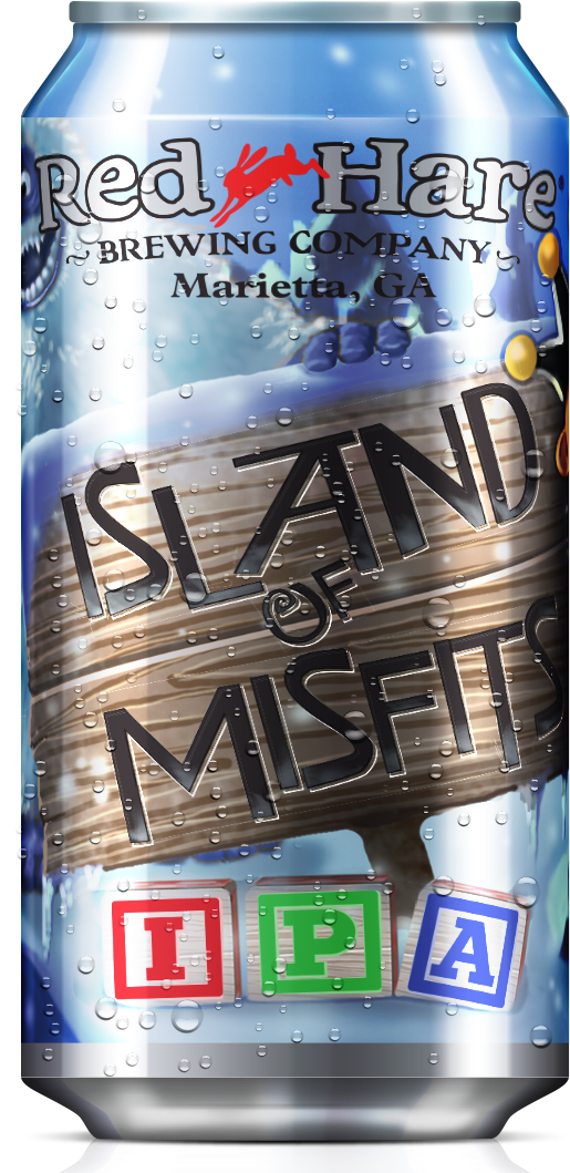 Island Of Misfits Ipa - Red Hare Brewery (541x1076), Png Download