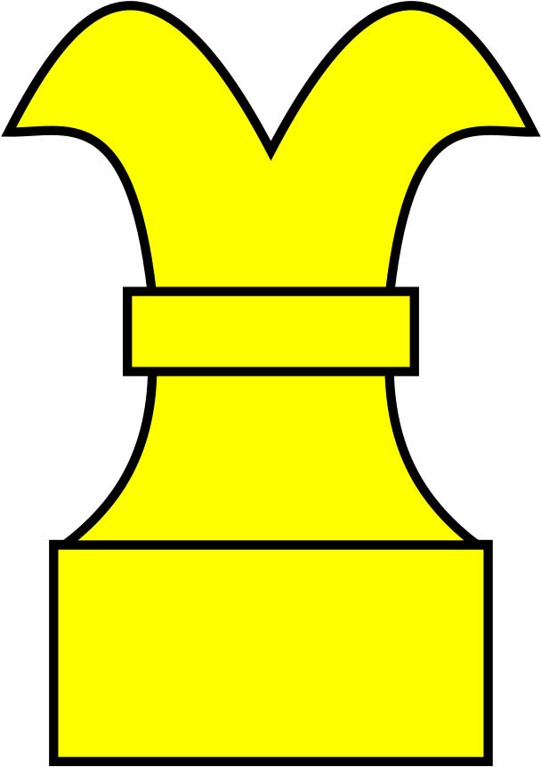 Heraldic Chess Rook (724x1024), Png Download