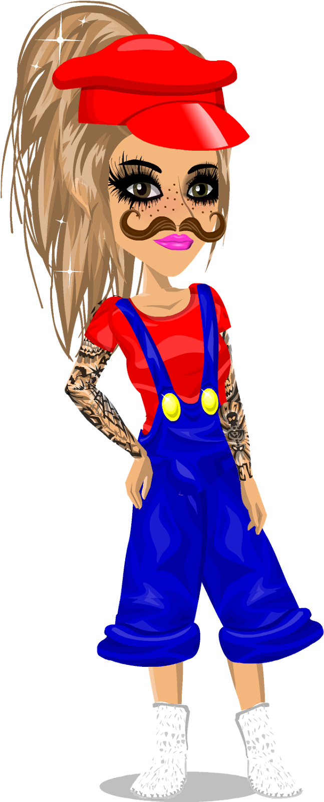 Png - Msp Mario Costume (662x1600), Png Download