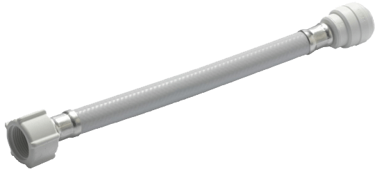 Jg Speedfit 22mm X 3/4 500mm Plastic Hand Tight Flexihose - Jg Speedfit 300mm White Flexi Hose Speedfit X Hand (691x691), Png Download