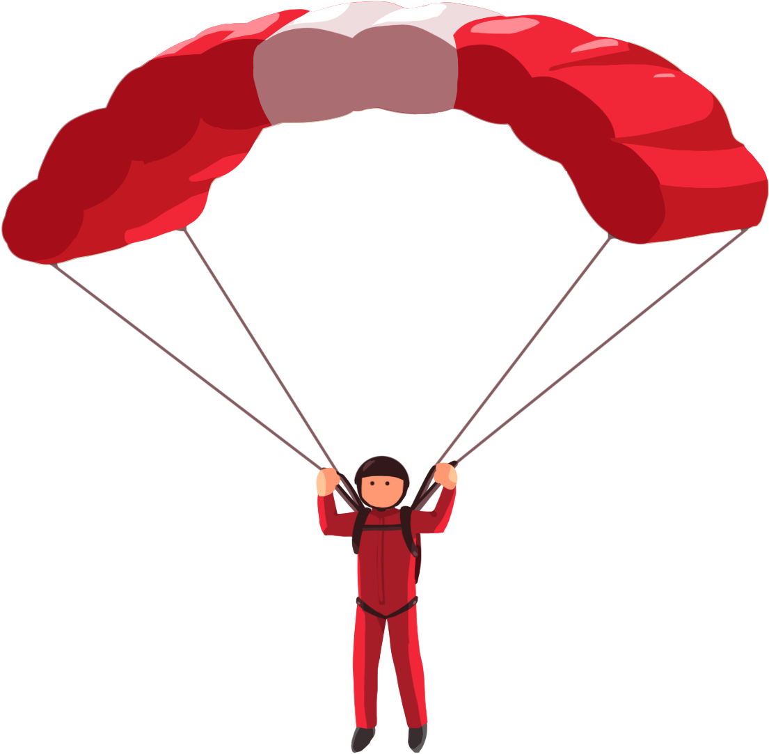 Parachute Png Transparent Image - Portable Network Graphics (1156x1108), Png Download
