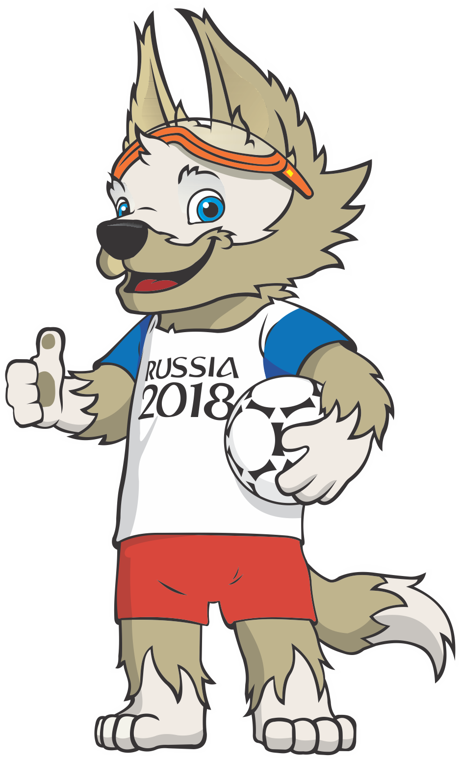 Maskot Fifa World Cup 2018 (938x1549), Png Download