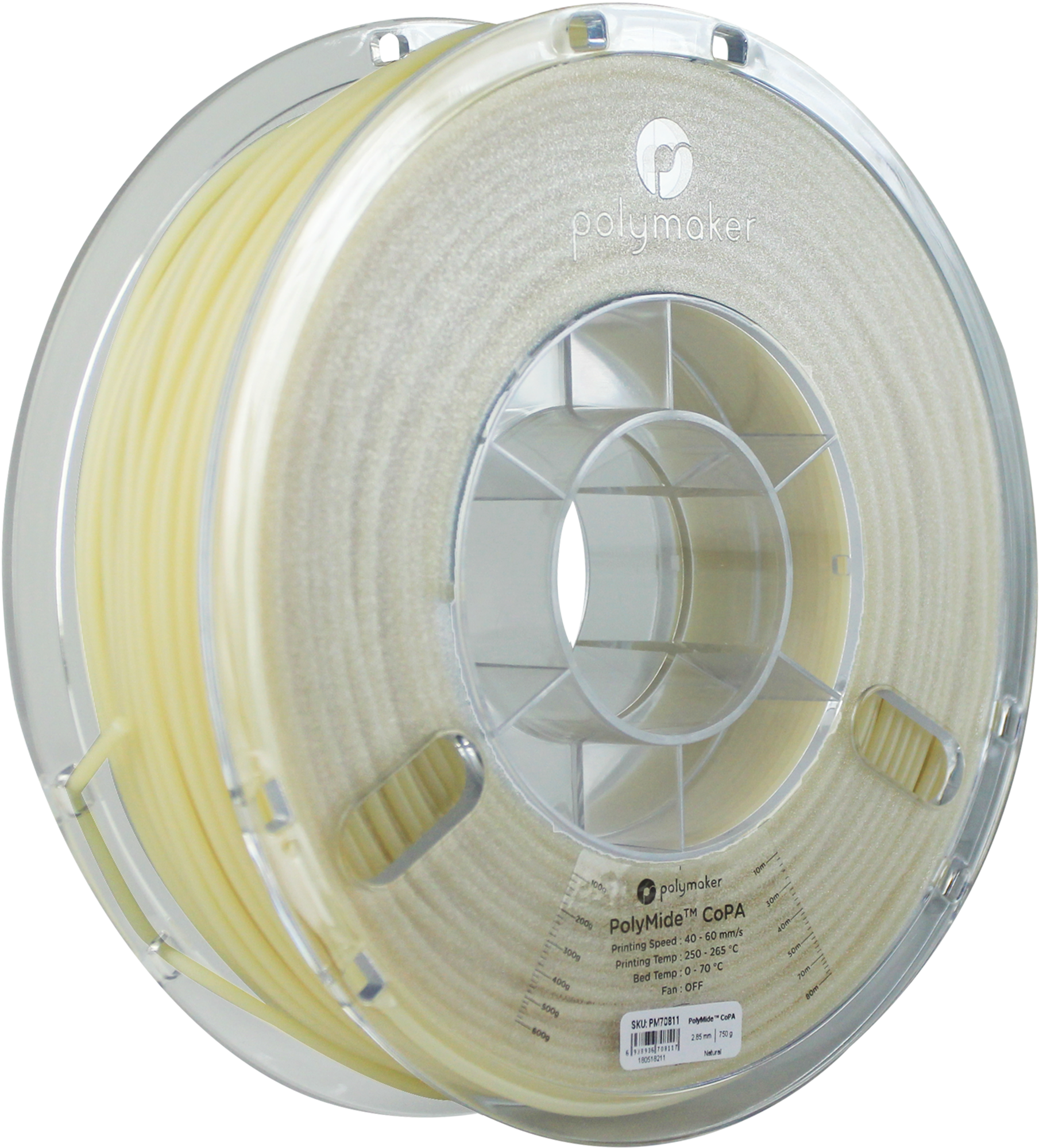 Polymaker Polymide Copa Nylon Natural - Filament Polymaker 70800 Pa 1.75 M (1809x2000), Png Download