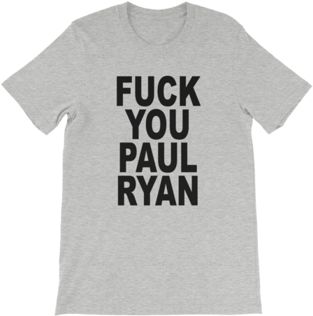Fuck You Paul Ryan T-shirt - Animal Rights Sticker (480x480), Png Download