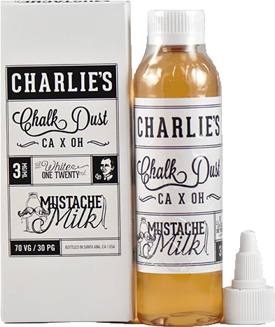 Charlie''s Chalk Dust Ejuice Mustache Milk 120ml - Charlie's Chalk Dust Mustache Milk (488x488), Png Download