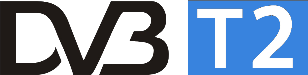 Dvb-t2 Logo Simple - Dvb T2 Surround Sound Ready Receiver Sg (1106x434), Png Download
