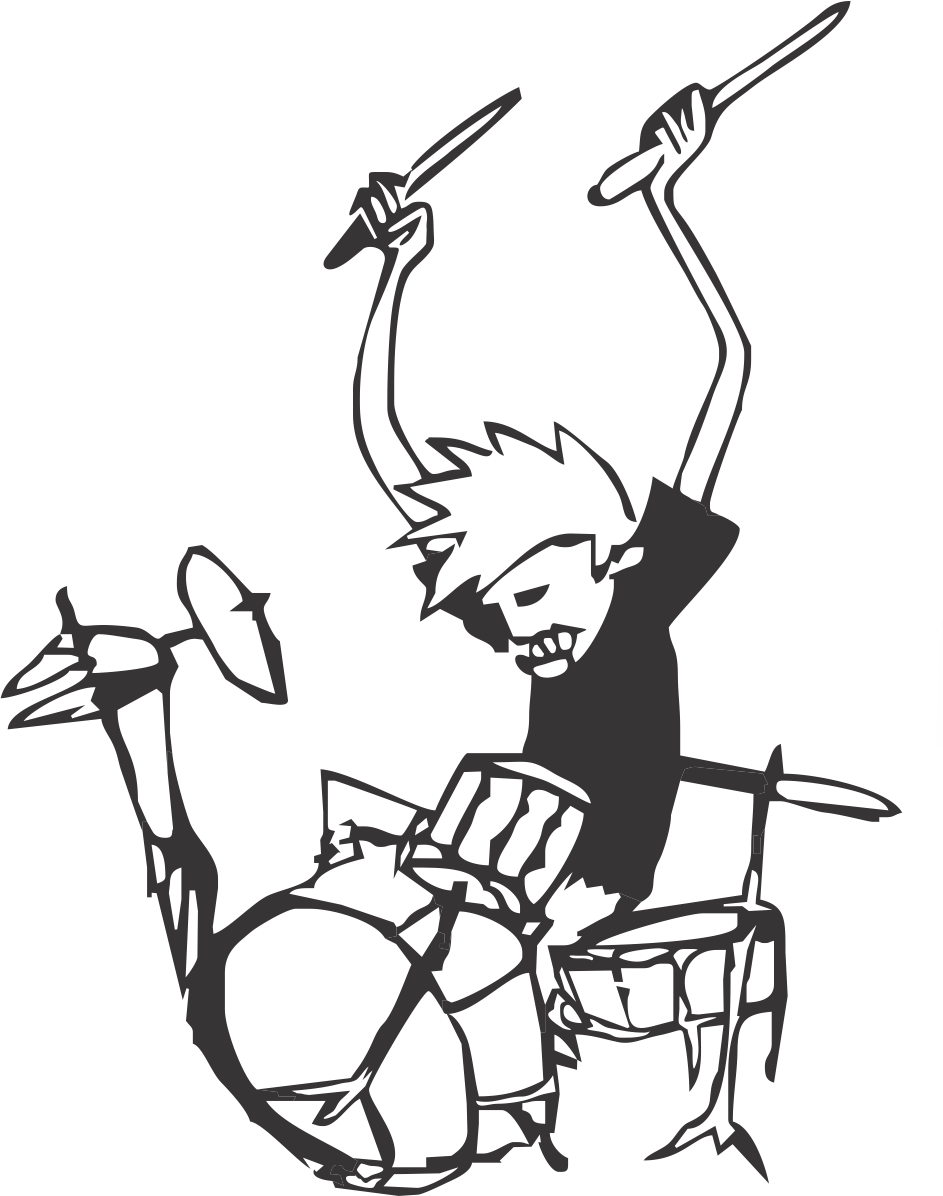 A Bateria É Um Instrumento Musical De Percussão Composto - Logo Com Bateria Instrumento (943x1196), Png Download