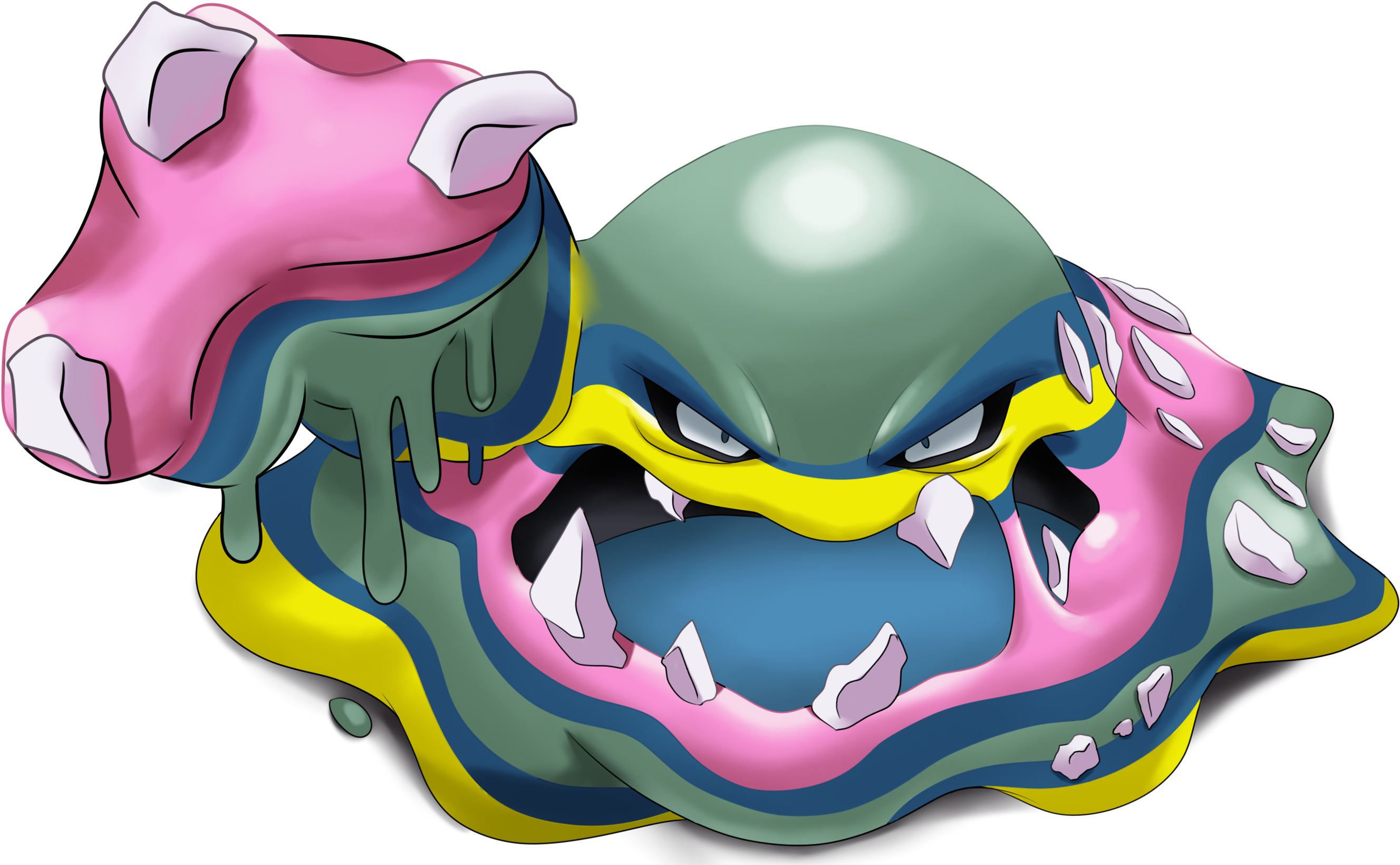 Log In To Report Abuse - Muk Shiny Pokemon Go (2740x1680), Png Download