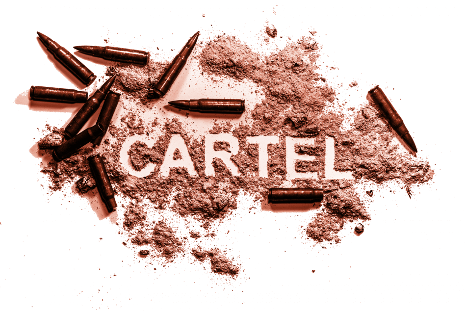 Cartel Written In Gunpowder And Meth Next To Bullets - Cartel Background (950x634), Png Download