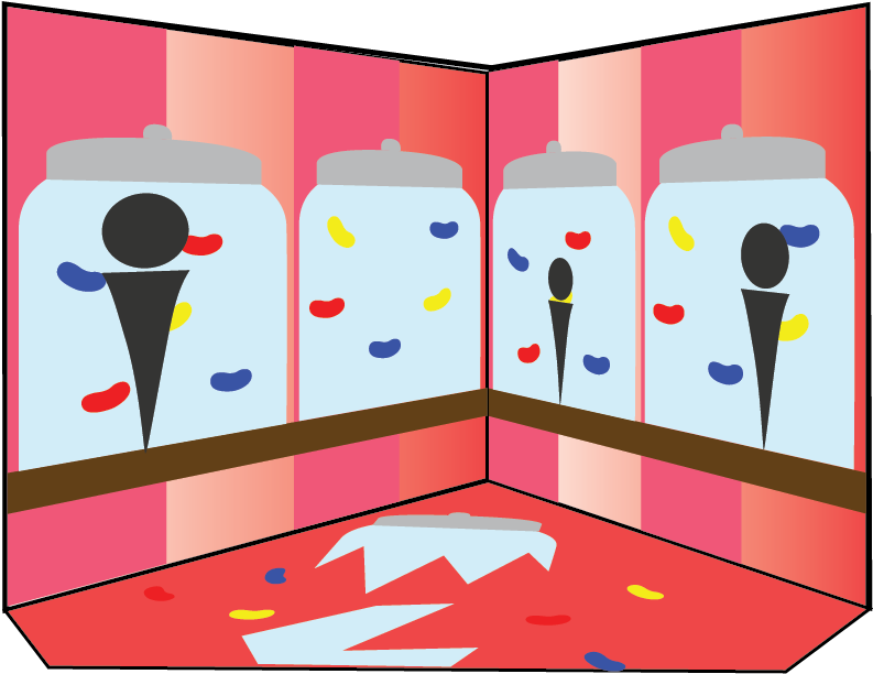 Guests Enter The Room And See A Wall With What Looks (1012x650), Png Download