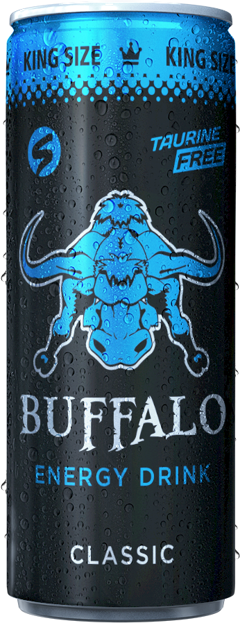 Buffalo Energy Drink King Size - Buffalo Energy Drink Classic (1202x1200), Png Download