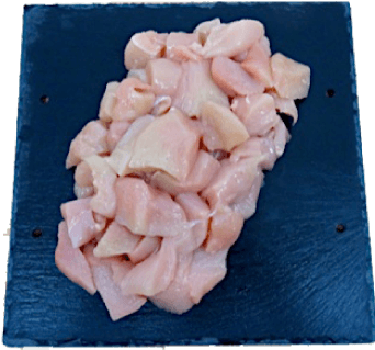 5kg Fresh Diced Chicken Fillets - Meat (500x350), Png Download