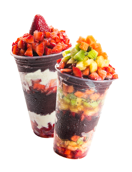 Acai Copo Png - Banner De Açai No Copo (554x720), Png Download