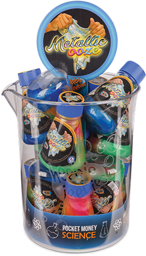 Heebie Jeebies Metallic Ooze In Beaker - Party Favor (320x600), Png Download