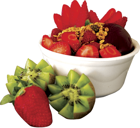Acai - « - Strawberry (454x416), Png Download